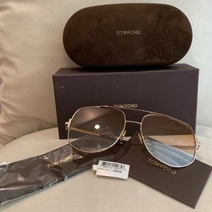 Tom Ford Lennox oversized aviator sunglasses